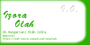 izora olah business card